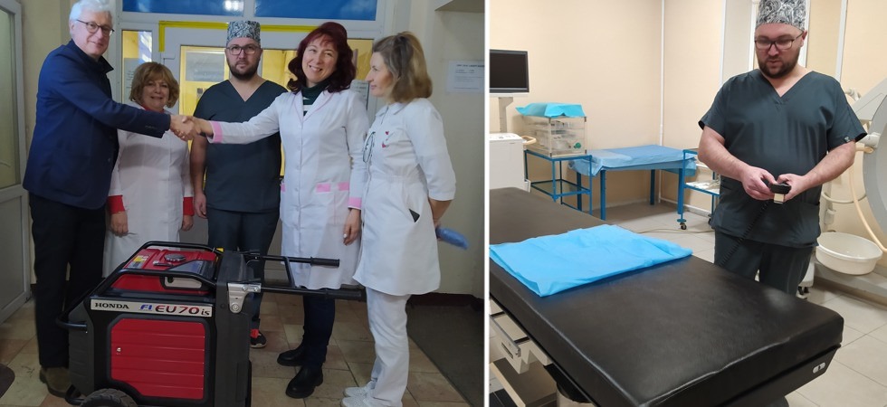 I generatori 'trentini' arrivano nell'ospedale di Dnipro